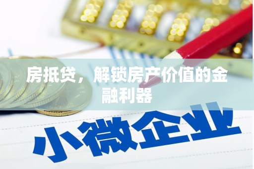 郁南房抵贷，解锁房产价值的金融利器