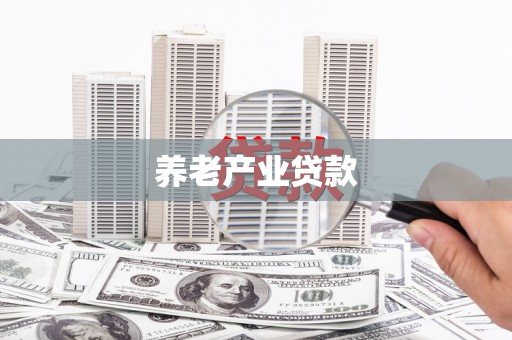 郁南养老产业贷款
