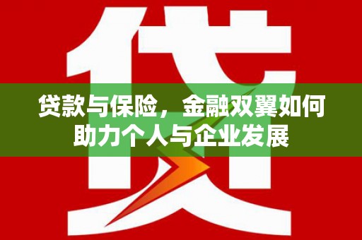 郁南贷款与保险，金融双翼如何助力个人与企业发展