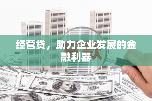 郁南经营贷，助力企业发展的金融利器