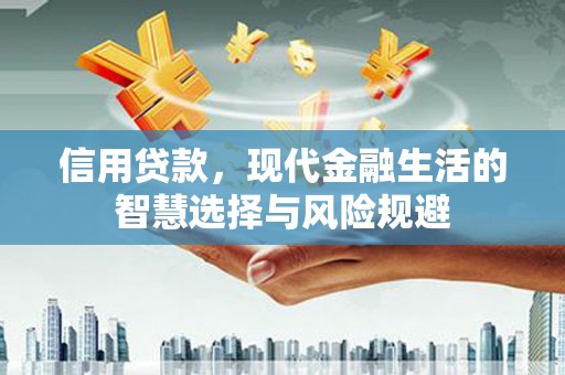 郁南信用贷款，现代金融生活的智慧选择与风险规避