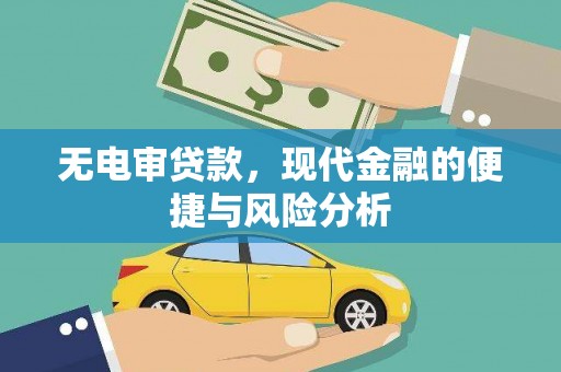 郁南无电审贷款，现代金融的便捷与风险分析