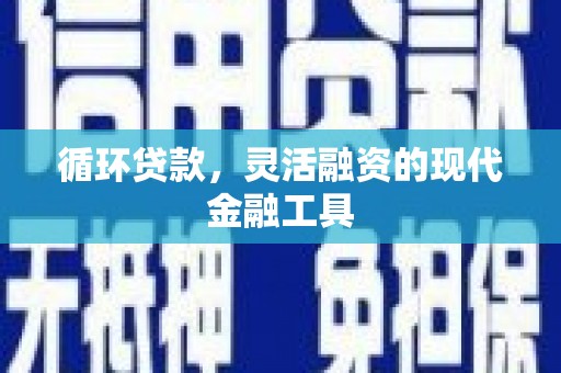 郁南循环贷款，灵活融资的现代金融工具