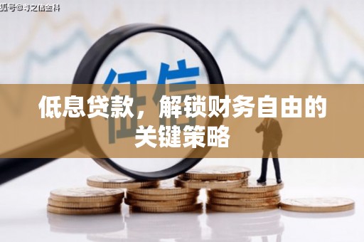 郁南低息贷款，解锁财务自由的关键策略