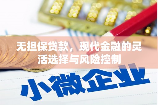 郁南无担保贷款，现代金融的灵活选择与风险控制