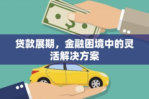 郁南贷款展期，金融困境中的灵活解决方案