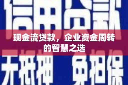 郁南现金流贷款，企业资金周转的智慧之选
