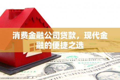 郁南消费金融公司贷款，现代金融的便捷之选