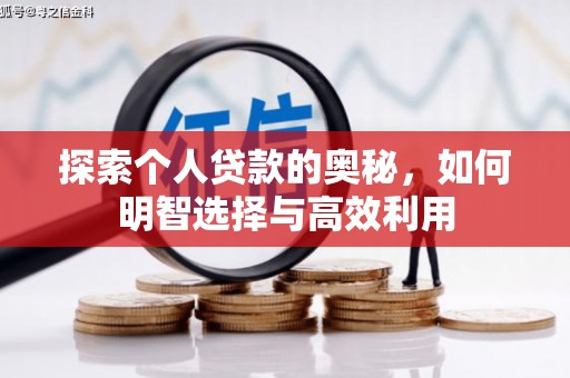 郁南探索个人贷款的奥秘，如何明智选择与高效利用