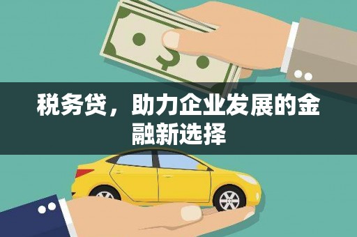 郁南税务贷，助力企业发展的金融新选择
