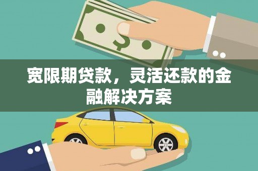 郁南宽限期贷款，灵活还款的金融解决方案