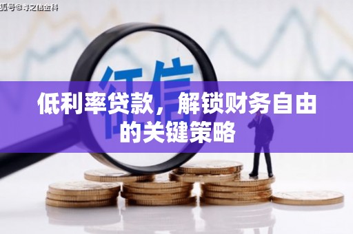 郁南低利率贷款，解锁财务自由的关键策略