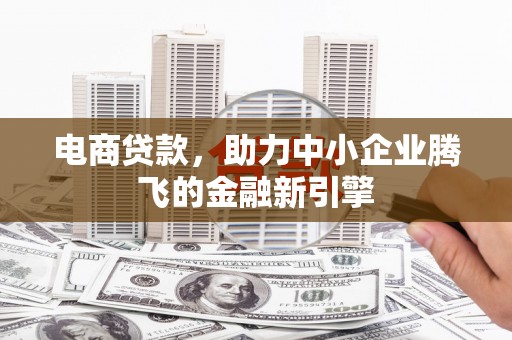 郁南电商贷款，助力中小企业腾飞的金融新引擎