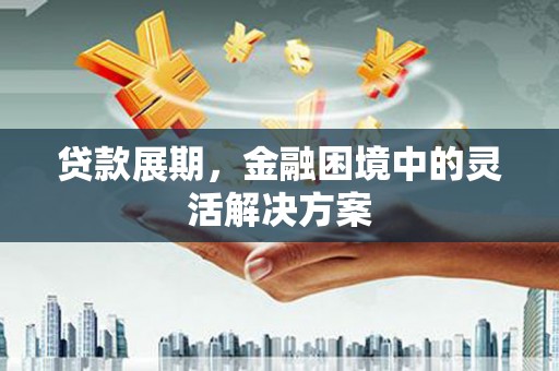 郁南贷款展期，金融困境中的灵活解决方案