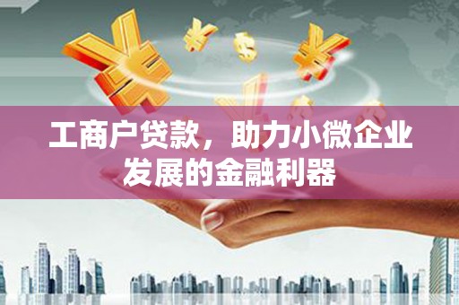 郁南工商户贷款，助力小微企业发展的金融利器