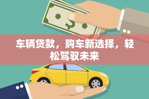 郁南车辆贷款，购车新选择，轻松驾驭未来