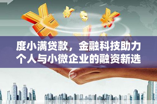 郁南度小满贷款，金融科技助力个人与小微企业的融资新选择