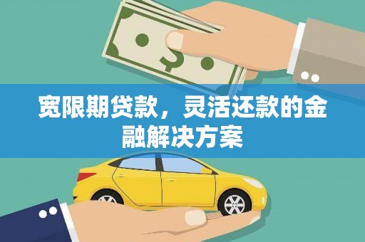 郁南宽限期贷款，灵活还款的金融解决方案