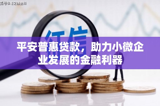 郁南平安普惠贷款，助力小微企业发展的金融利器