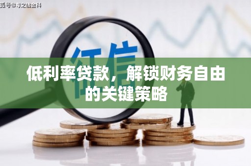 郁南低利率贷款，解锁财务自由的关键策略