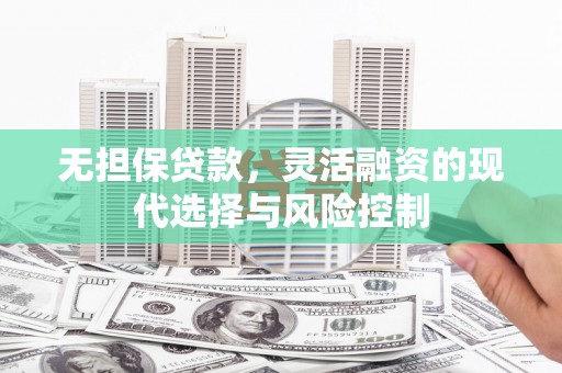 郁南无担保贷款，灵活融资的现代选择与风险控制