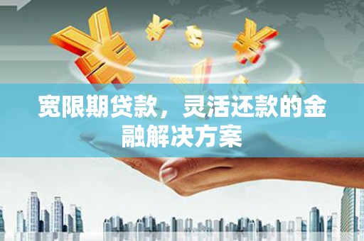 郁南宽限期贷款，灵活还款的金融解决方案