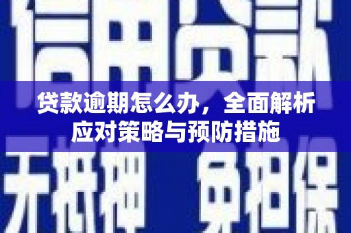 郁南贷款逾期怎么办，全面解析应对策略与预防措施