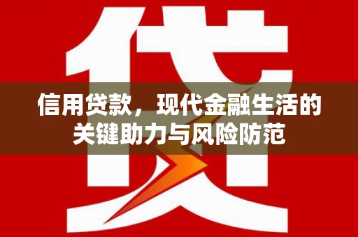郁南信用贷款，现代金融生活的关键助力与风险防范