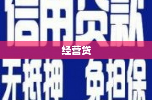 郁南经营贷