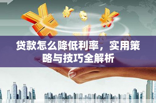 郁南贷款怎么降低利率，实用策略与技巧全解析