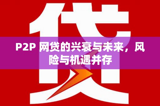 郁南P2P 网贷的兴衰与未来，风险与机遇并存