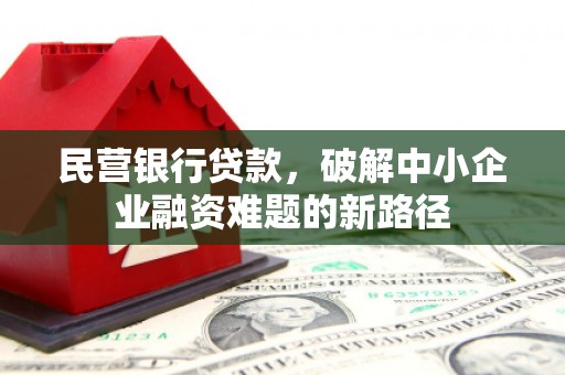 郁南民营银行贷款，破解中小企业融资难题的新路径