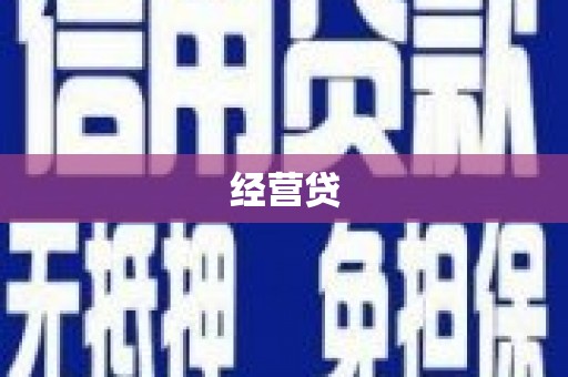 郁南经营贷
